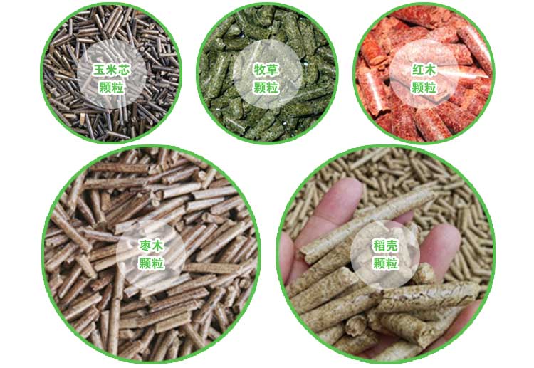 各種生物質資源顆粒機圖